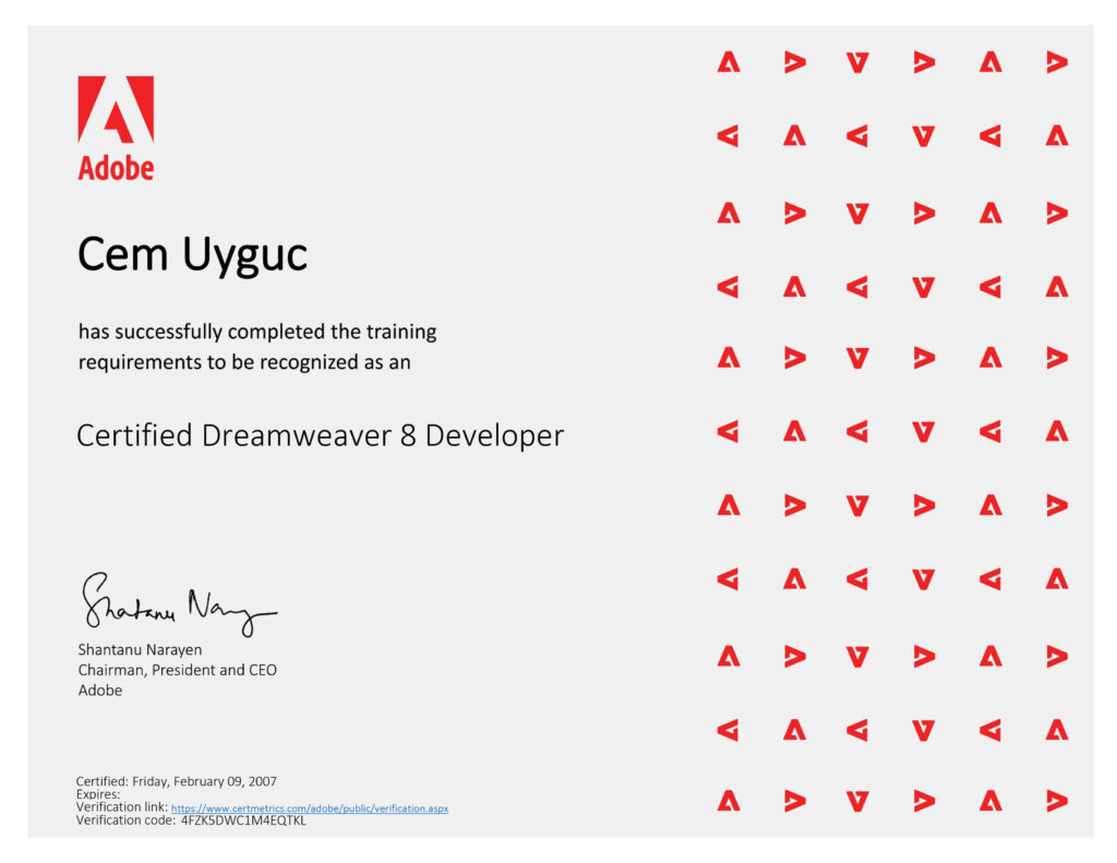 Adobe Certified Expert Dreamweaver